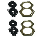 Set of 2 Head & Cover Gaskets for Evinrude Johnson V4 85-140 HP (318358)