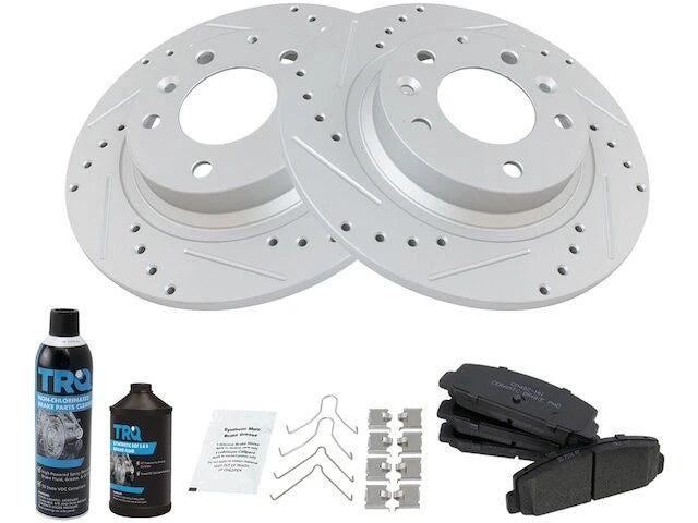 Rear Brake Pad and Rotor Kit for Mazda Protege Mazdaspeed (2003) ZM358KY