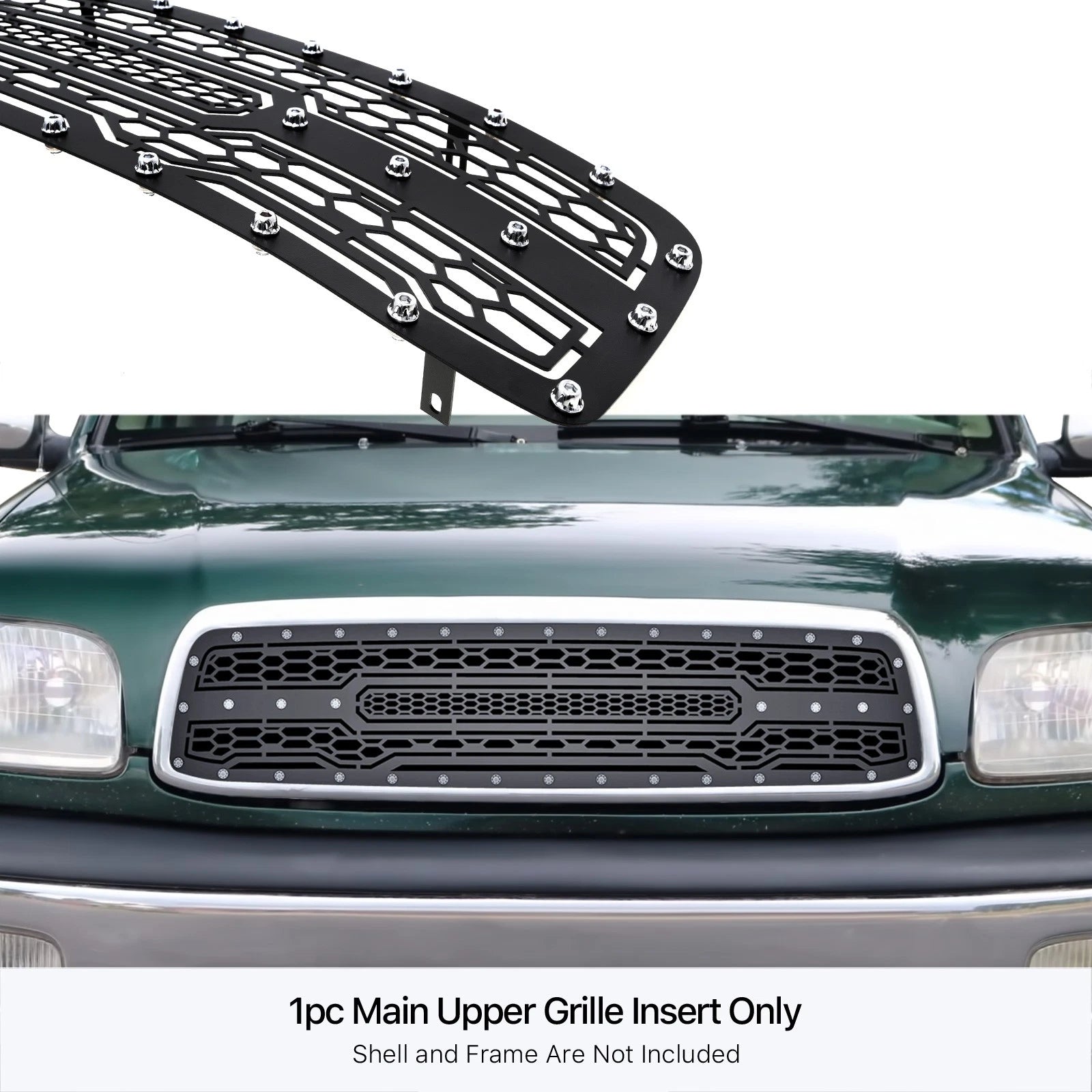 Stainless Steel Black Grille Insert for Toyota Tundra (1999–2002)