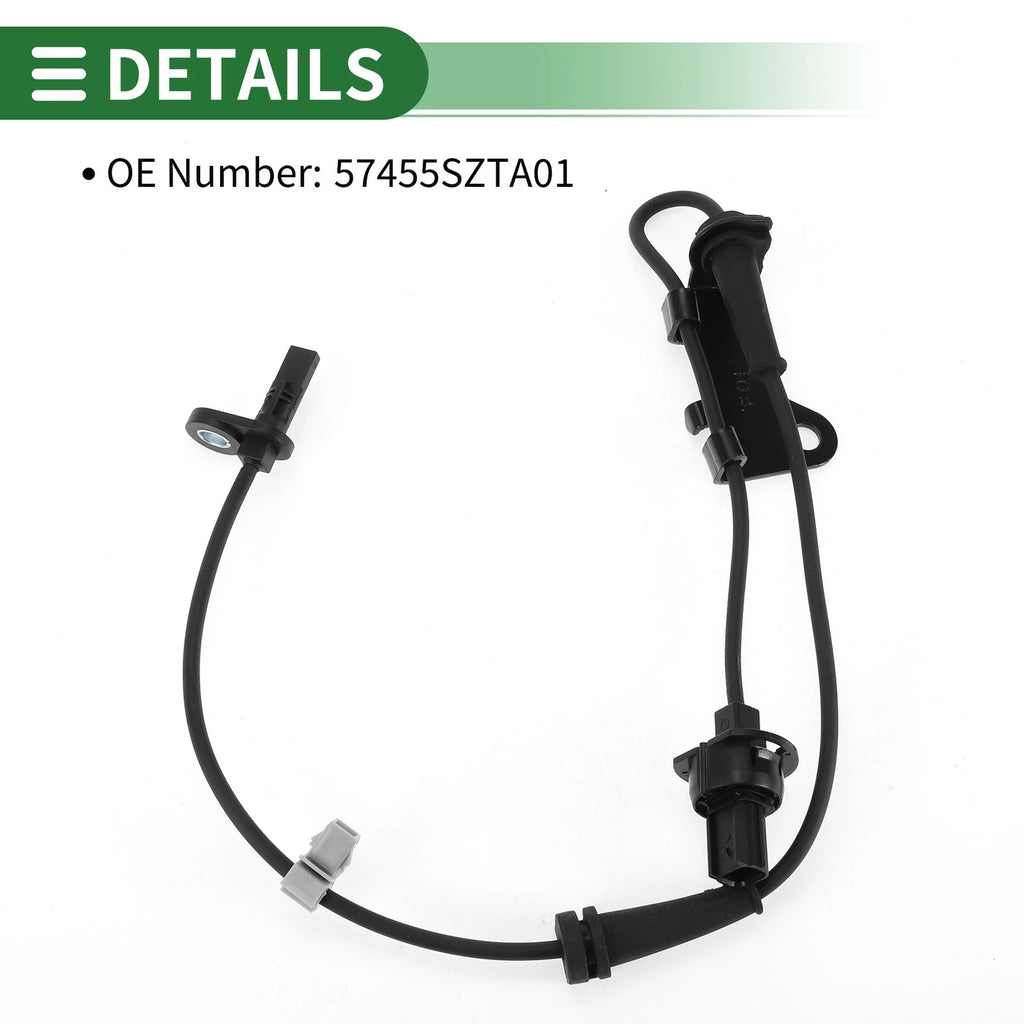 ABS Wheel Speed Sensor No. 57455SZTA01 for Honda CR-Z (2016) Front Left