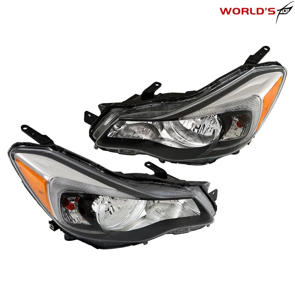 Halogen Headlight Set for Subaru Impreza, Crosstrek (2012–2016) Clear Lens