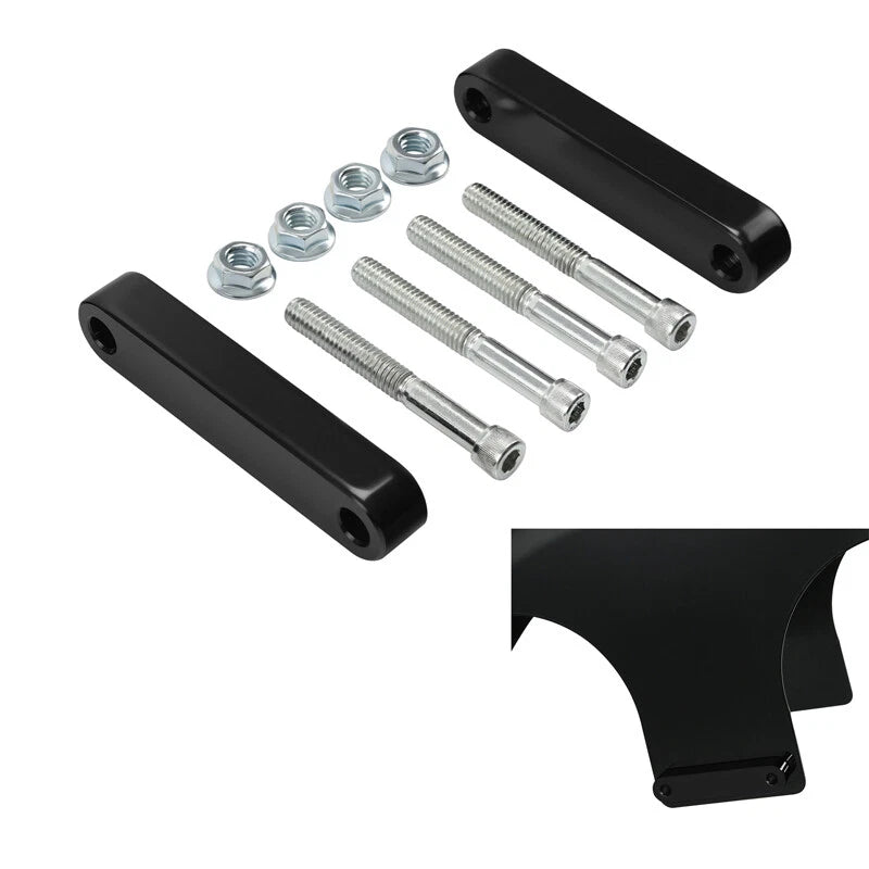 Set of 4 Front Fender Spacers for Harley Touring Custom Baggers (2014–2024)