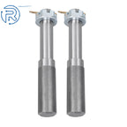 Set of 2 Round Trailer Spindles 1.25" Shank 2000 lbs for Axles