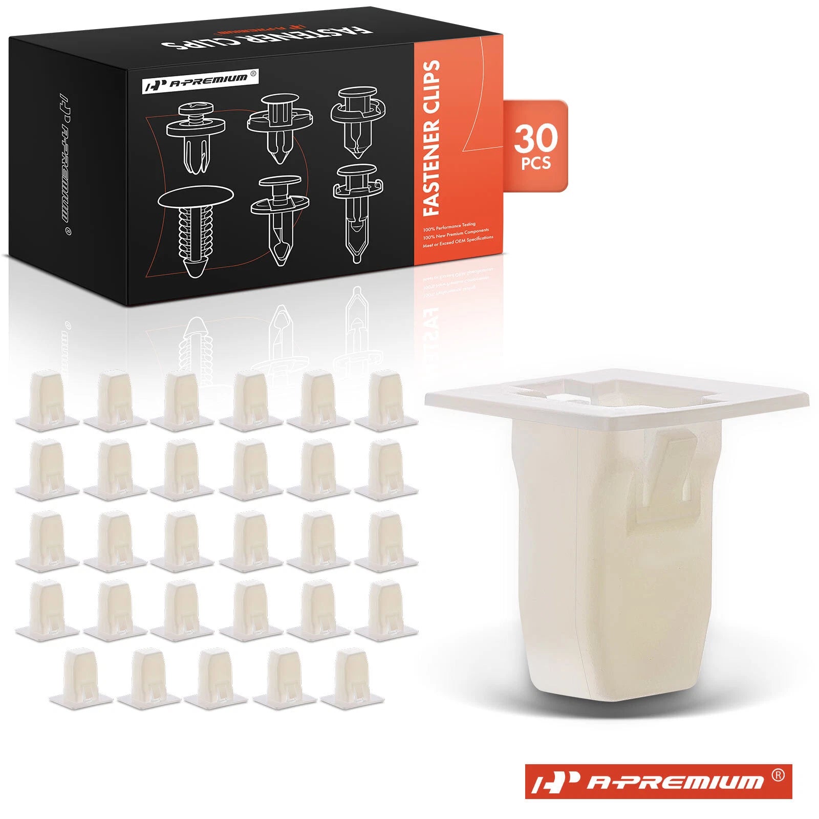 30Pcs Nylon Bumper Cover Grommet Clips for Honda 