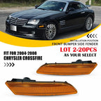 2X Amber Front Side Marker Lights Housing for Chrysler Crossfire (2004–2008)