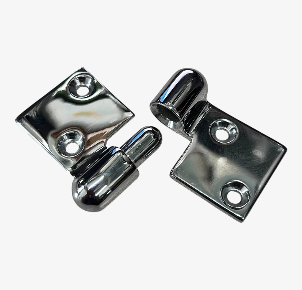 Chrome Plated Bronze Left Hand Pull Apart Hinge for Perko 0149DP0CHR (3 3/4'' x 2'')