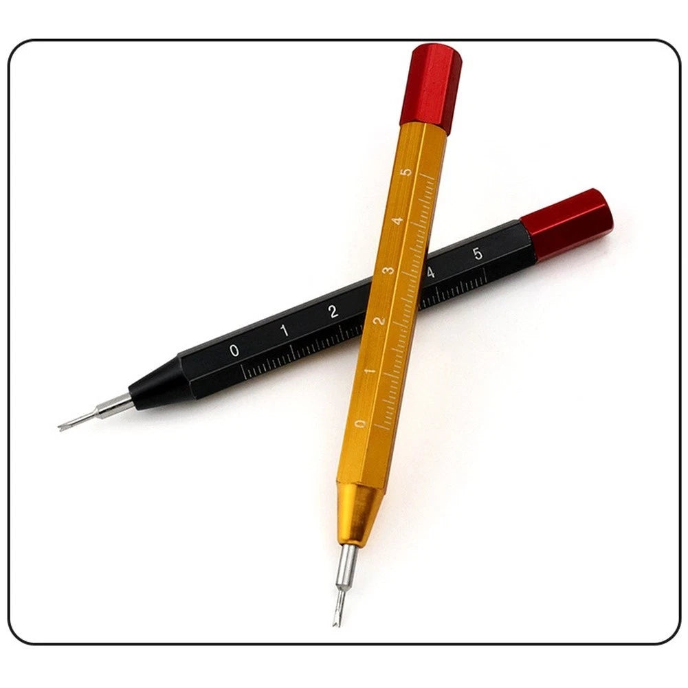 Aluminum Watch Band Remover with Scale and Dual Tips for Home Use