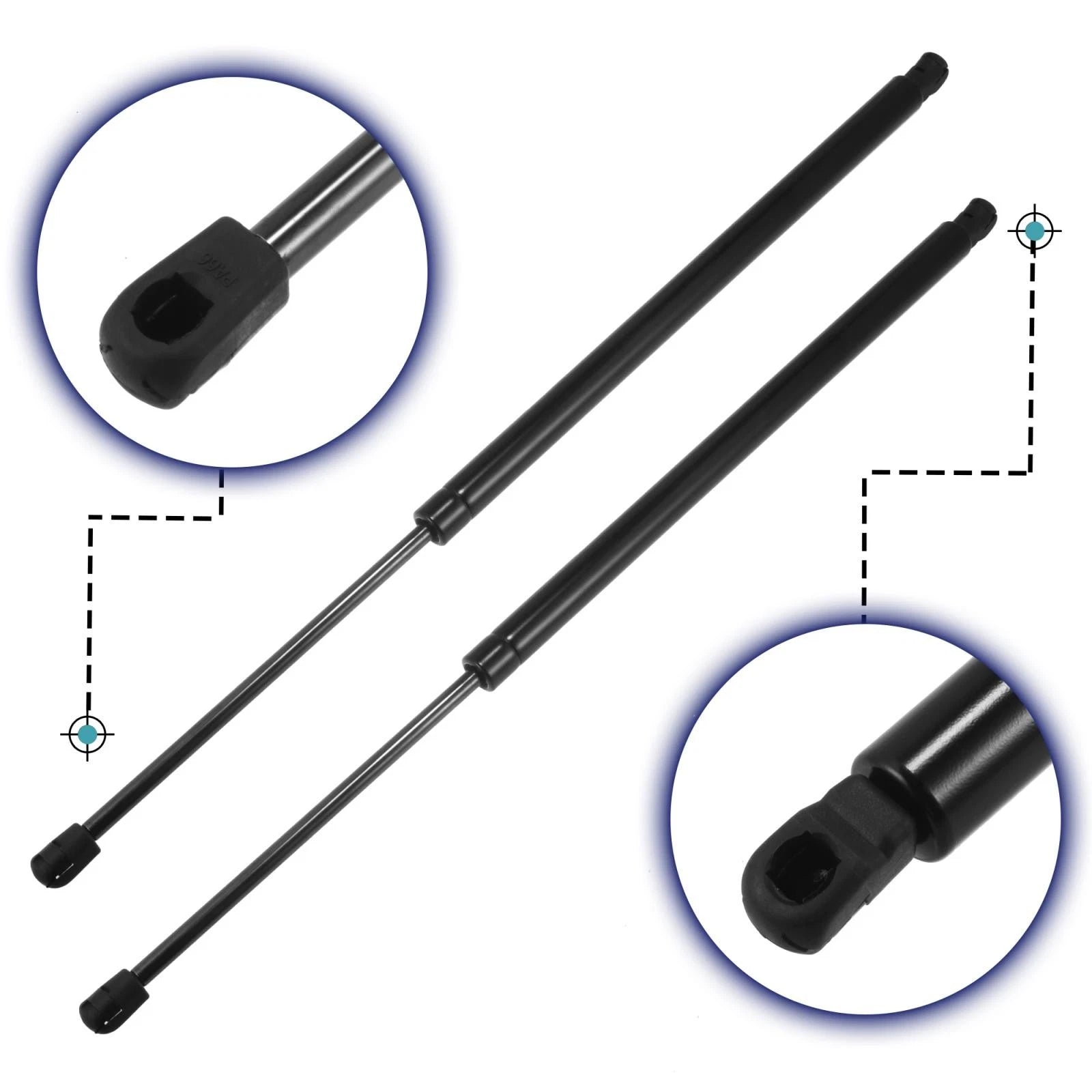 2X Rear Trunk Gas Struts Lift Supports for Honda CR-V (2007–2011)