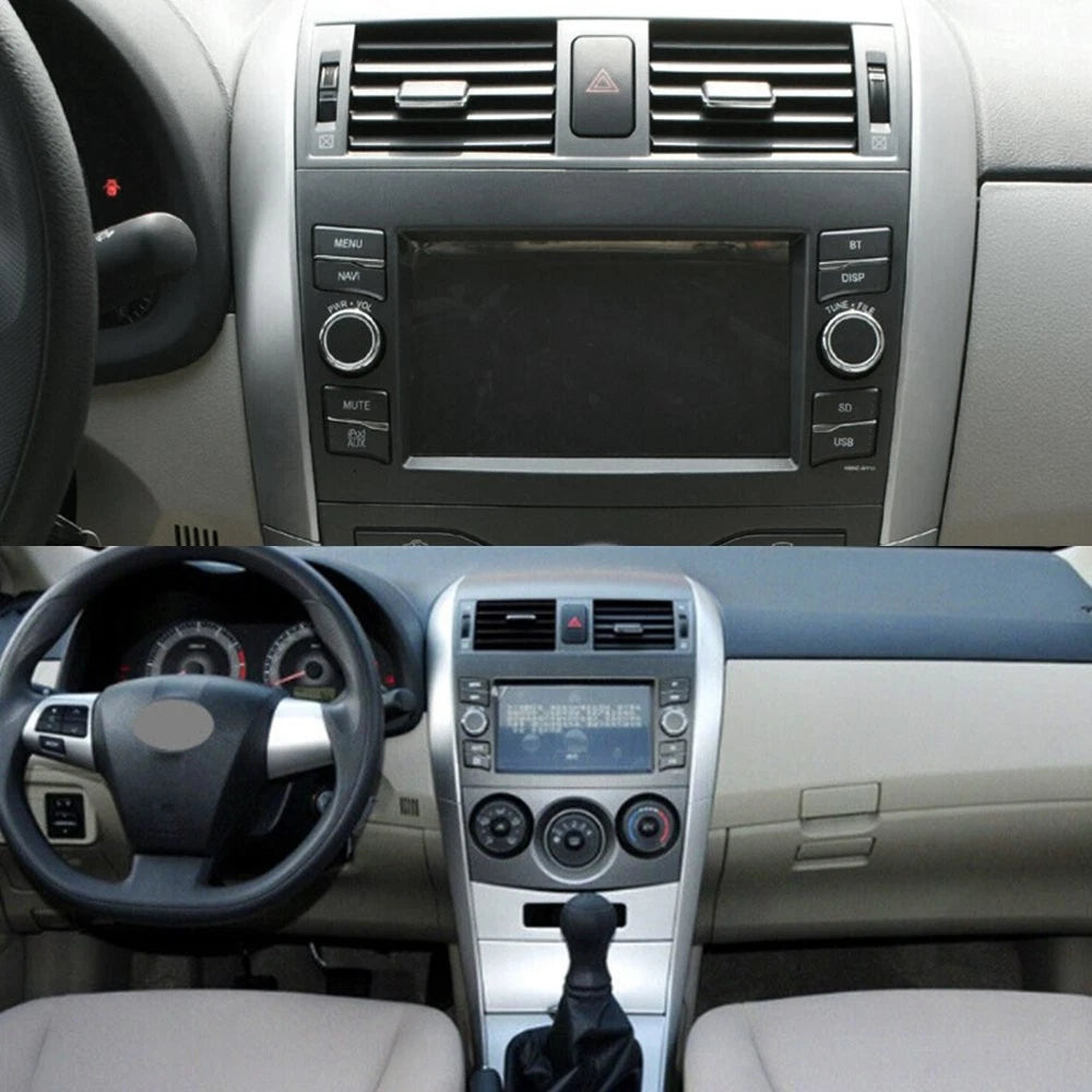 Left & Right Upper Side Central Dashboard Strip Trim for Toyota Corolla (2009–2013)