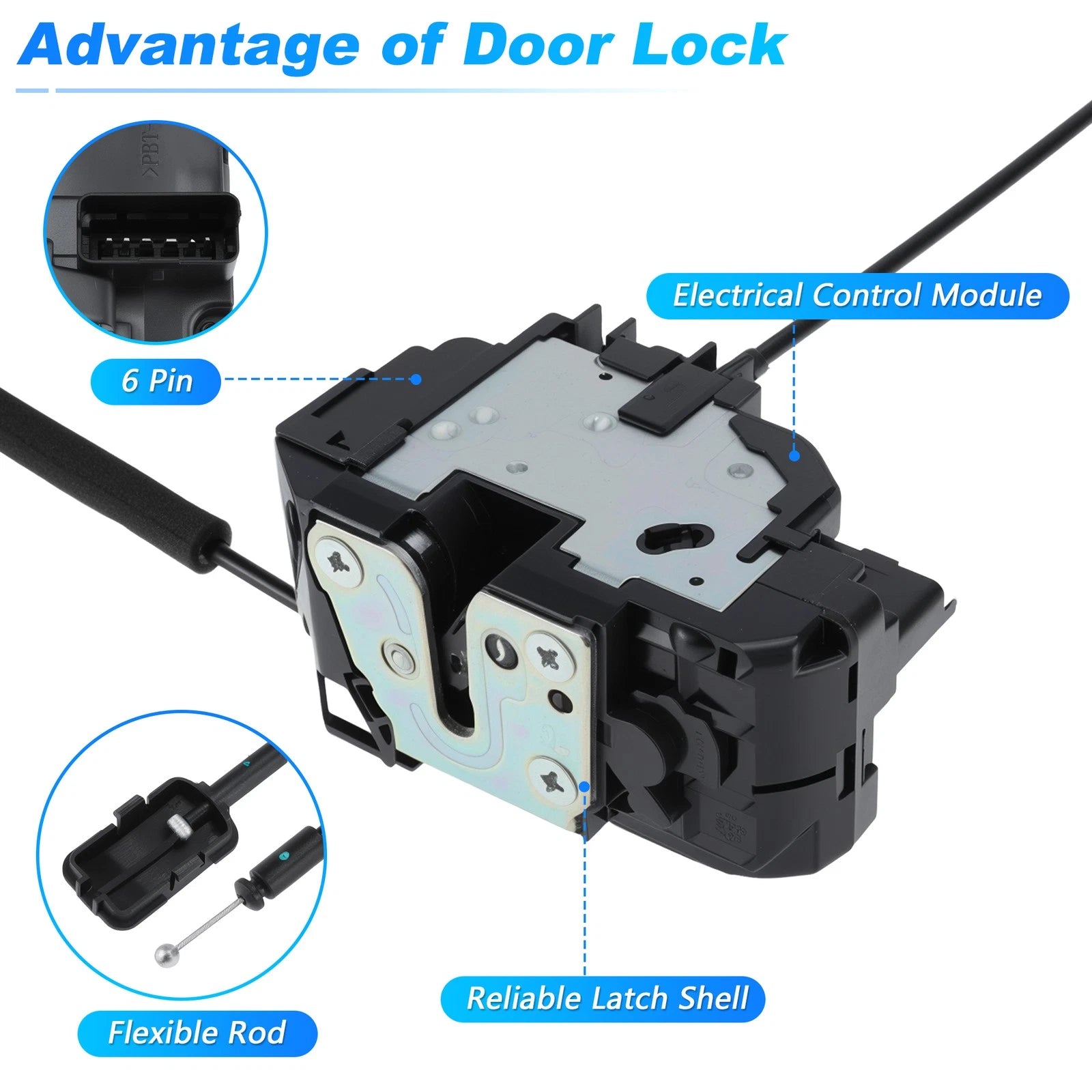 Front Left Door Latch Lock Actuator 8050300Q1K for Nissan NV400 (2016–2023)