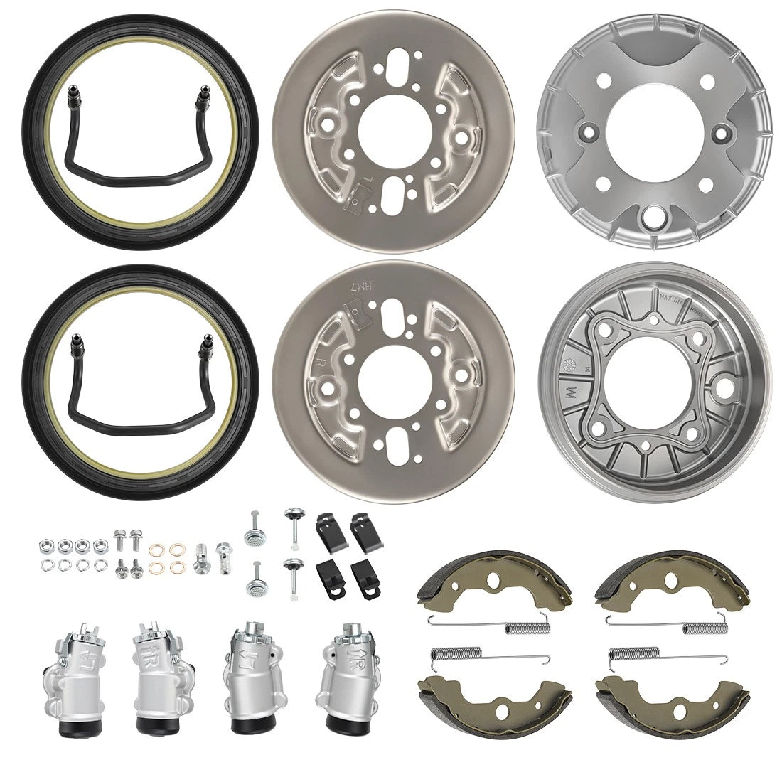 Front Brake Drum Wheel Cylinder Plate Kit for Honda FourTrax Foreman TRX400 (1995–2004)