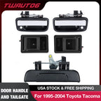 Set of 4 Chrome Outer & Inner Door Handles & Tailgate for Toyota Tacoma (1995–2004)