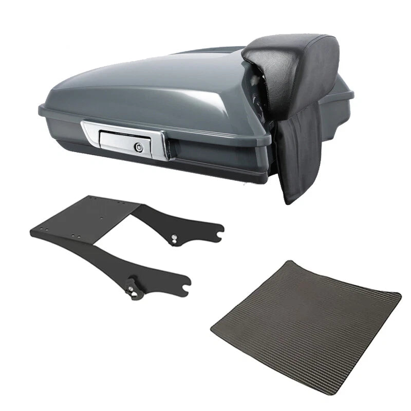 Trunk Backrest Mount for Harley Touring Road King (1997–2008) Gunship Gray