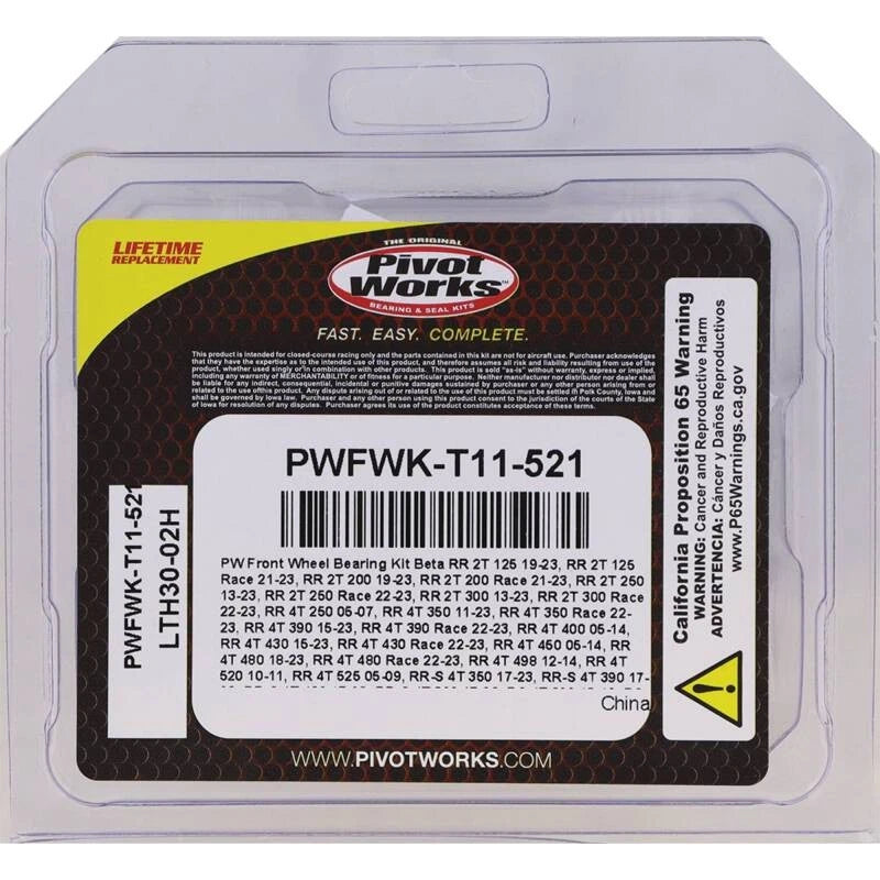 Front Wheel Bearing Kit for Beta RR 125 (2019–2023)