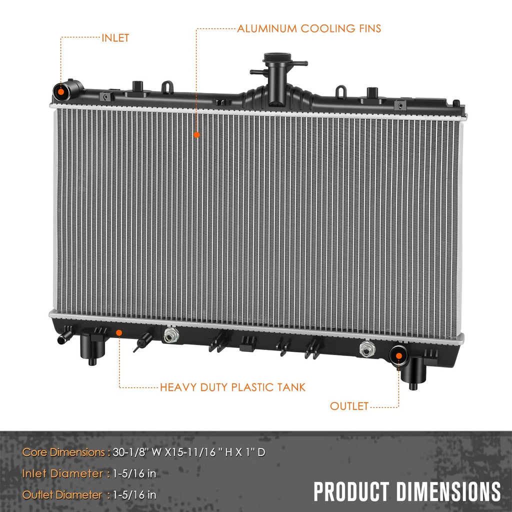 Aluminum Radiator for Chevy Camaro 6.2L 7.0L (2012–2015) DPI-13345