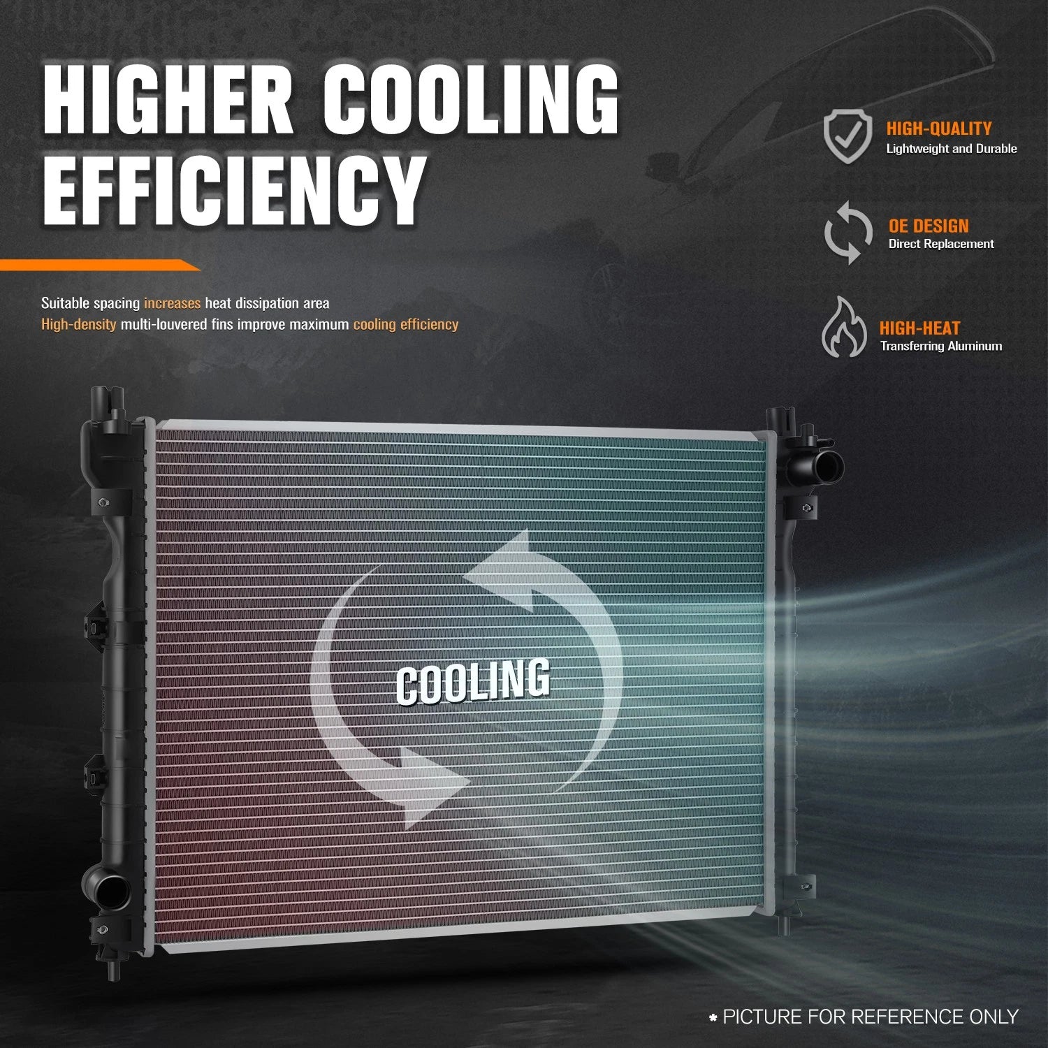 Aluminum Core Cooling Radiator for Land Rover Freelander (2002–2006) DPI-2870