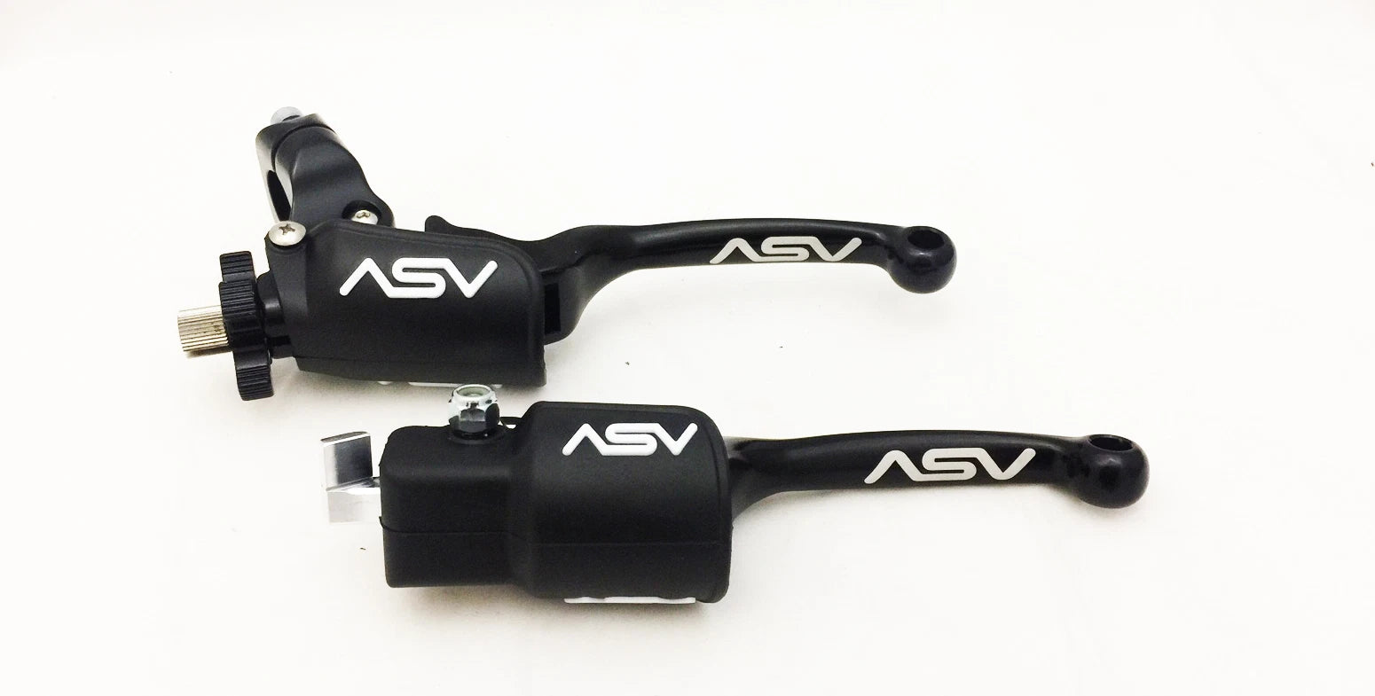 ASV F3 Black Front Brake Clutch Perch Levers Pair for TRX300EX (1993–2008)