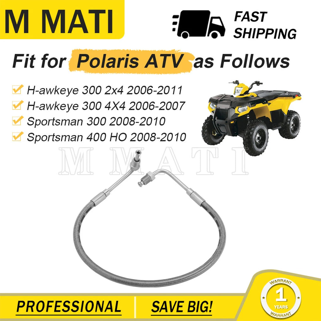 Rear Brake Hose Line for Polaris Sportsman 300 400 4x4 HO Hawkeye 300 (2006–2011)