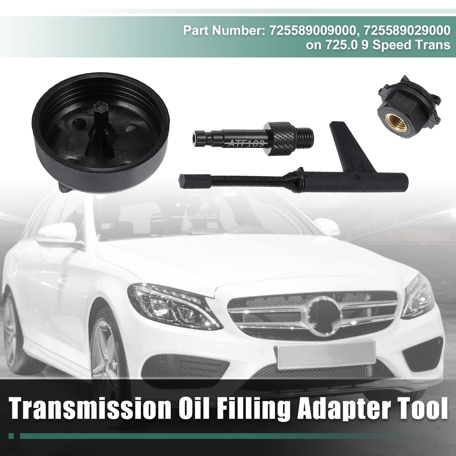 Set of 4 Transmission Oil Drain Tool Adapters for Mercedes (2015–UP) No.W725589009000