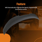Rear Trunk Spoiler Wing Lip for BMW 4 Series F32 Coupe (2014–2020) Carbon Fiber