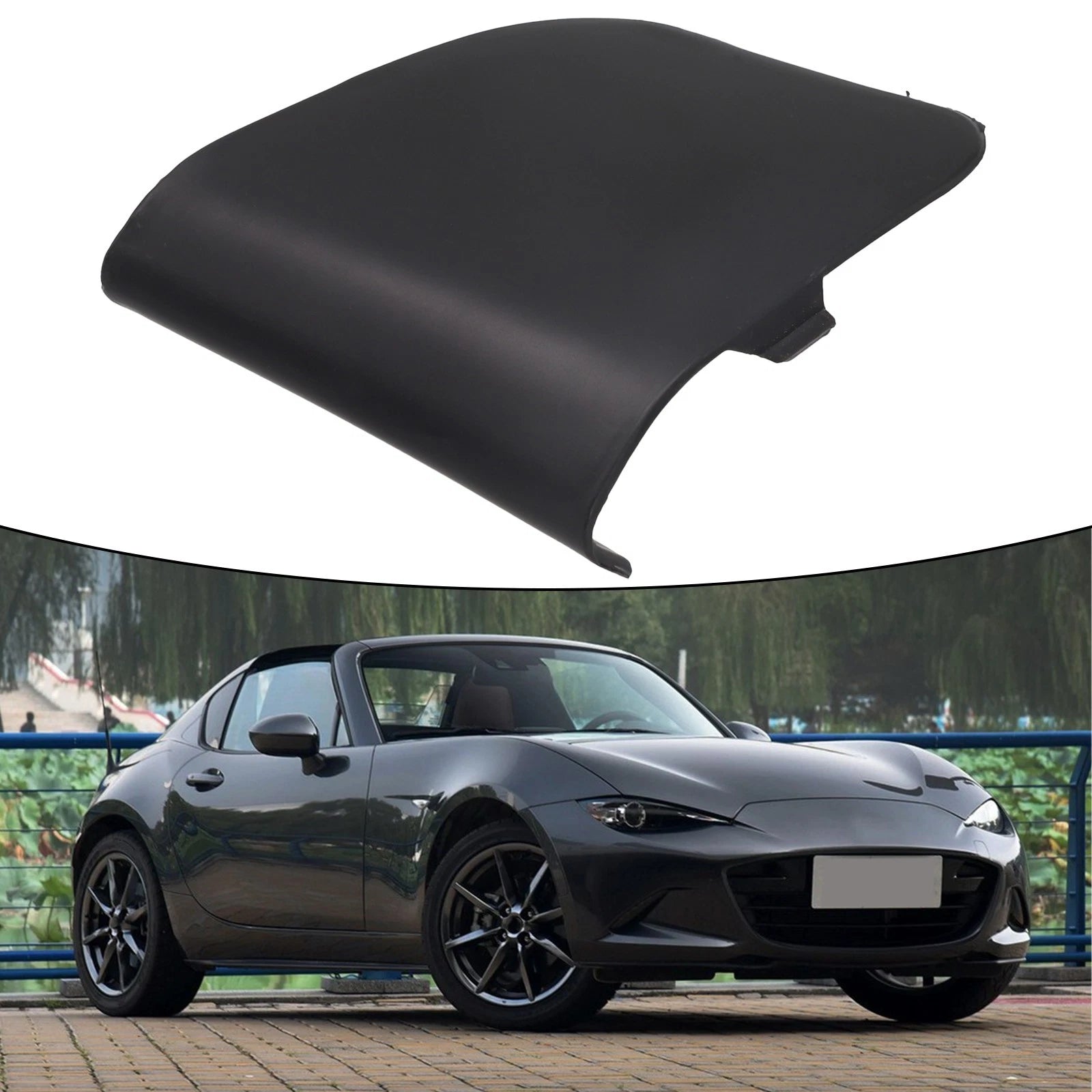 Hook Eye Cover for Mazda MX-5 (N243-50-A11-BB) Unpainted Black