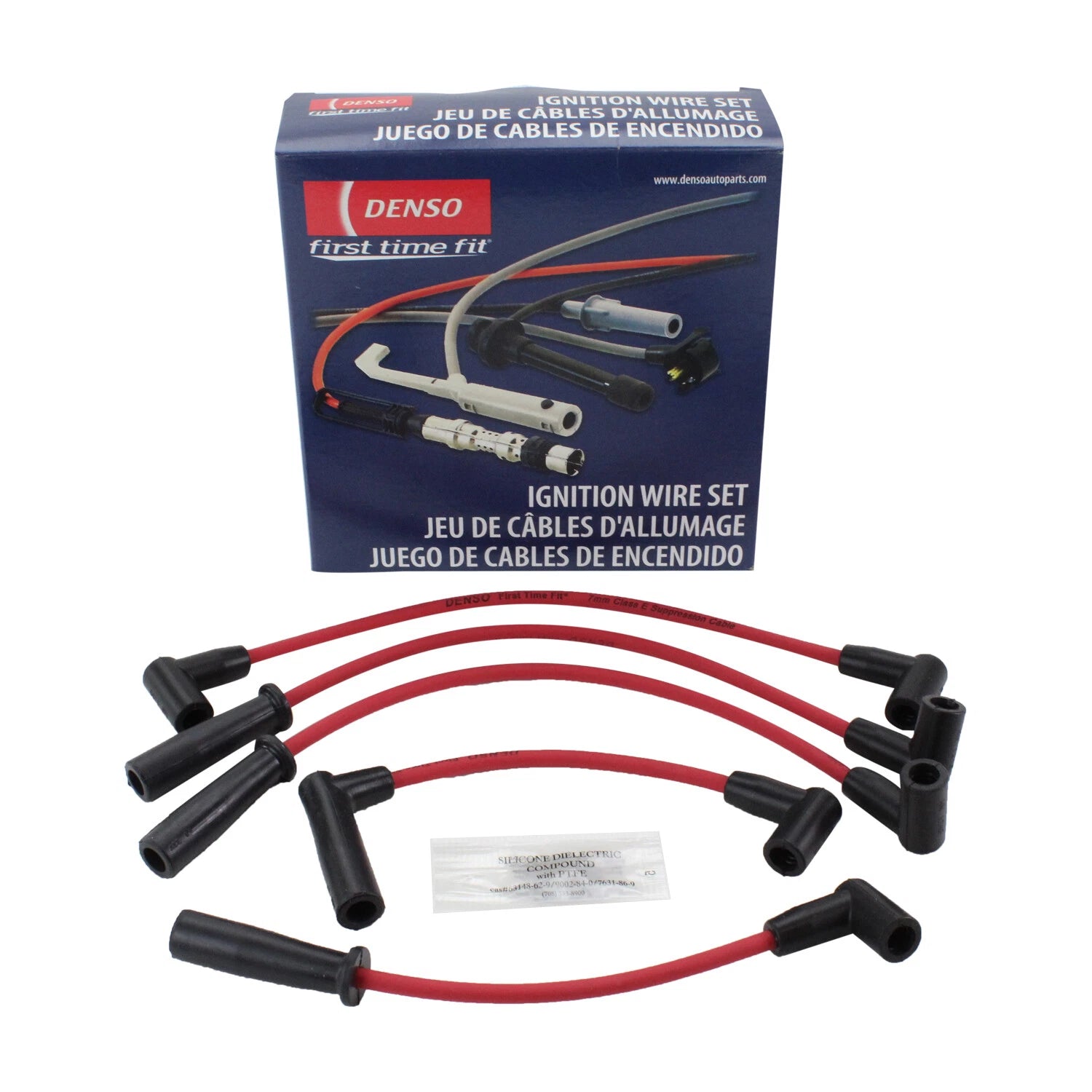 Ignition Wire Set 7mm for Dodge Dakota Jeep Cherokee Wrangler 671-4070 Denso
