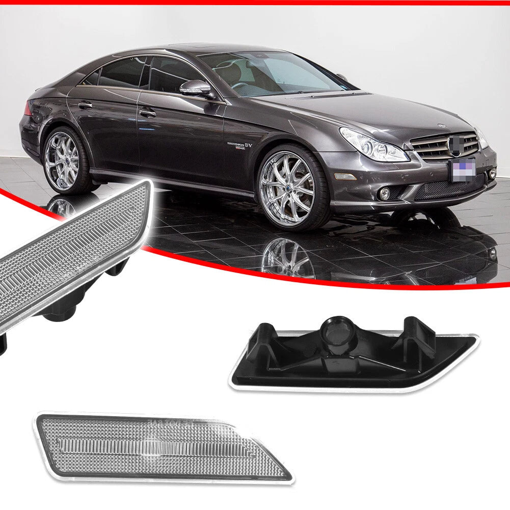 Clear Front Side Marker Light for Mercedes CLS-Class (2006–2011)