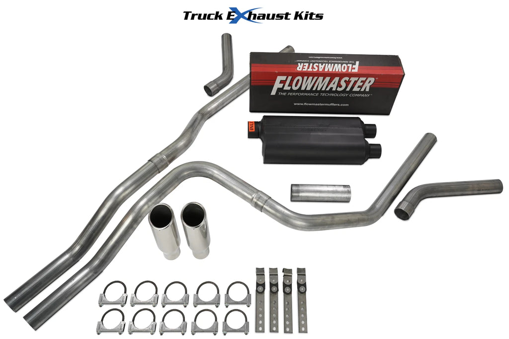 2.5" Dual Exhaust Kit for GMC Yukon XL (2007–2014) - Flowmaster 50 HD RC Tip