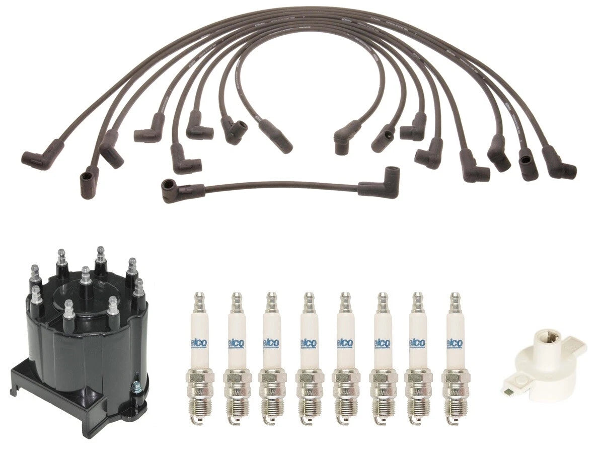 ACDelco Ignition Kit Set for Chevy G30 5.7L (1971–1995) - Rotor, Cap, Wires, Plugs