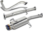 4" Burnt Muffler Tip SS Catback Exhaust System for Honda Prelude (1992–1996)