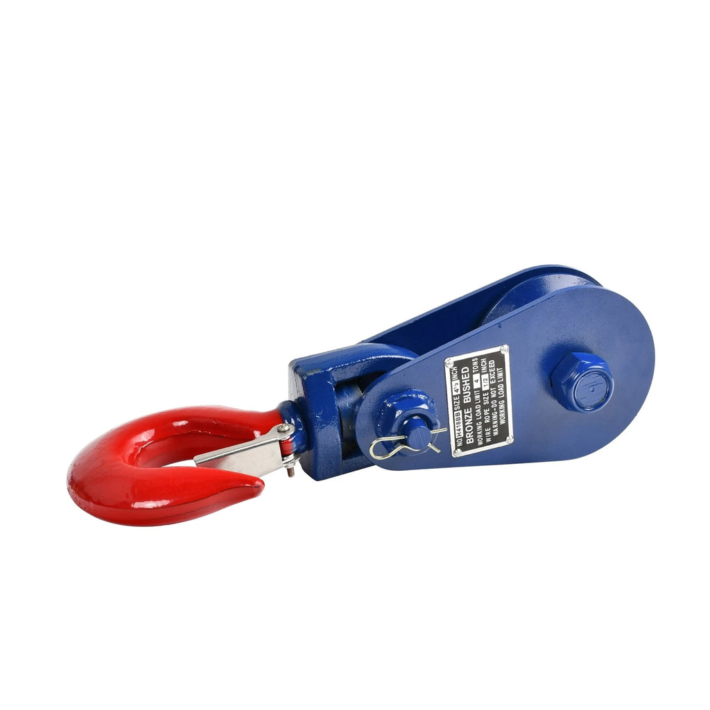 4 Ton Snatch Block with Hook for Roll Back (1/2" Wire Rope)