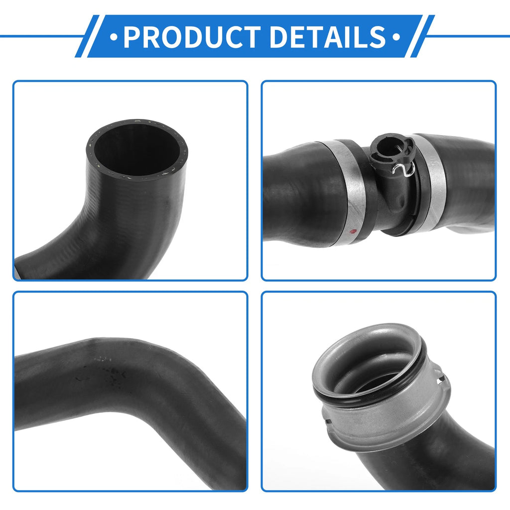 Radiator Hose for Mercedes-Benz E500 (2003–2006) No.A2115015682 Rubber Black