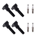 4 Ignition Coils & Spark Plugs for Ford Bronco Edge 2.0L 2.3L (2019–2022)