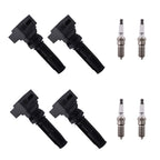 4 Ignition Coils & Spark Plugs for Ford Bronco Edge 2.0L 2.3L (2019–2022)