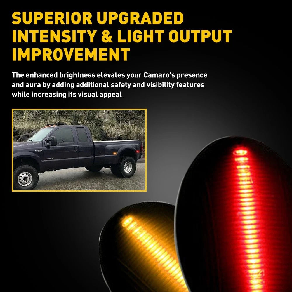 LED Dually Bed Fender Side Marker Light for Ford F350 F450 Super Duty (N/A)