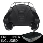 Matte Black Trunk Rack Backrest Speakers for Harley Road Glide (2014–2026)