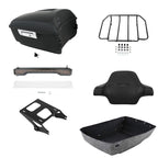 Trunk Backrest Pad Rack Light Mount for Harley Road Glide (2014–2026)