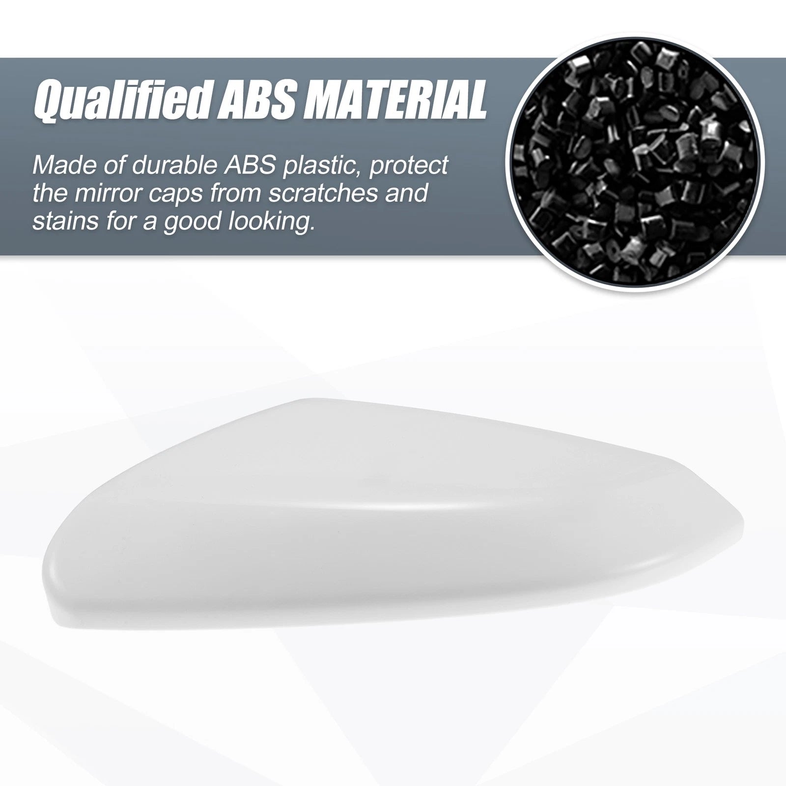 Left Side Mirror Cover Cap for Honda Civic (2016–2021) - White