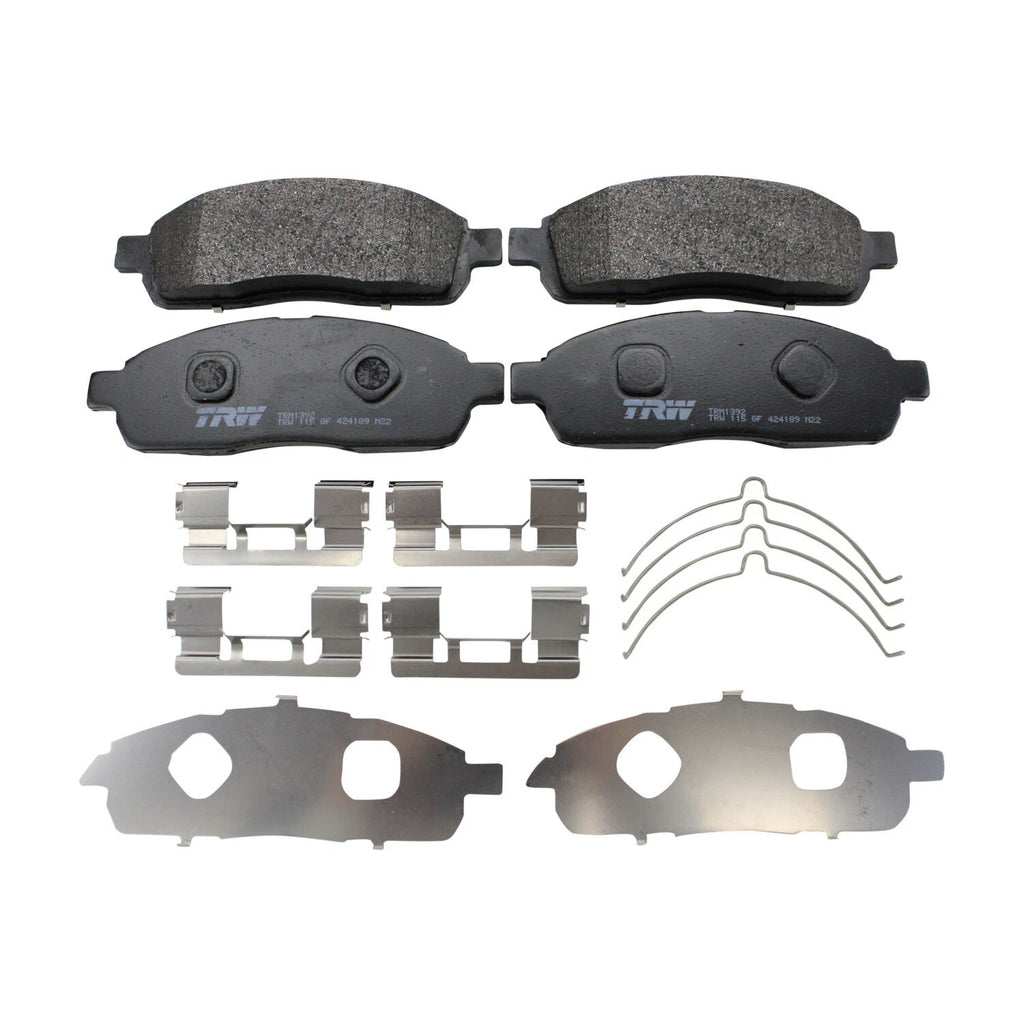 TRW Pro Front Metallic Brake Pad Set with Hardware for Ford F-150 (2008–2009)