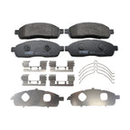 TRW Pro Front Metallic Brake Pad Set with Hardware for Ford F-150 (2008–2009)