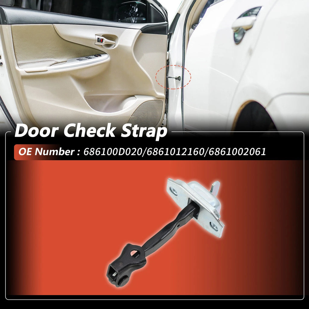 Set of 2 Door Check Straps for Toyota Corolla (2003–2009) No.686100D020