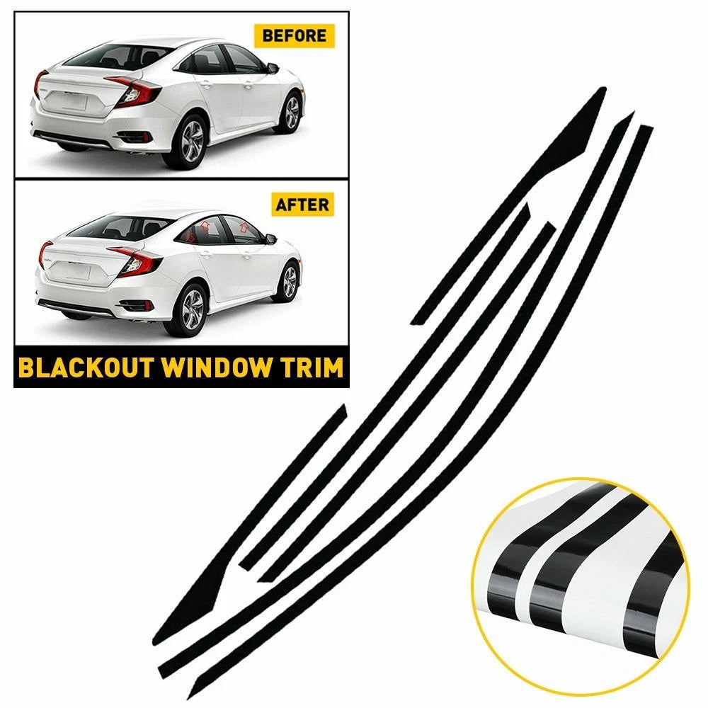 Chrome Delete Blackout Overlay for Honda Civic Sedan (2016–2021)