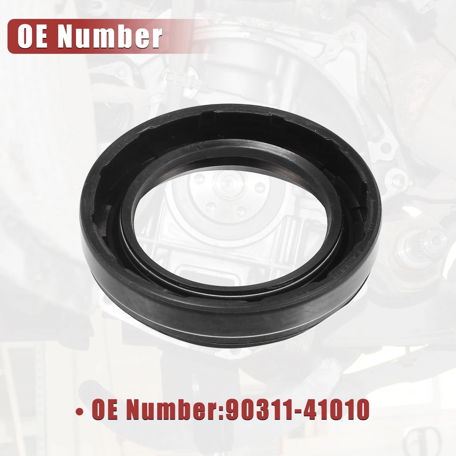 90311-41010 Crankshaft Oil Seal for Toyota 4Runner (1987–2009) Rubber