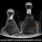 6 Speed Manual Gear Shifter Knob with Cover for Audi A6 C6 4F (2004–2008)