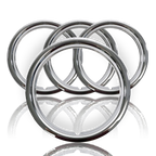 Wheel Trim Rings Set Chrome ABS 1.5 Inch Deep for Ram 1500 (2019–2024)