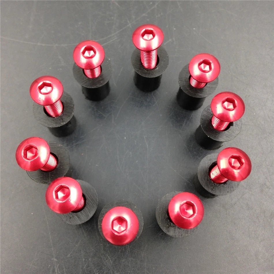 Windshield Bolt Nuts Screw Set of 4 for Yamaha Kawasaki Ducati Honda Suzuki