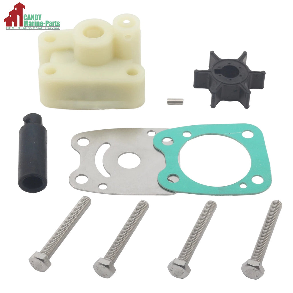Water Pump Impeller Repair Kit for Yamaha Outboard 6E0-W0078-A3-00 (4HP 5HP)