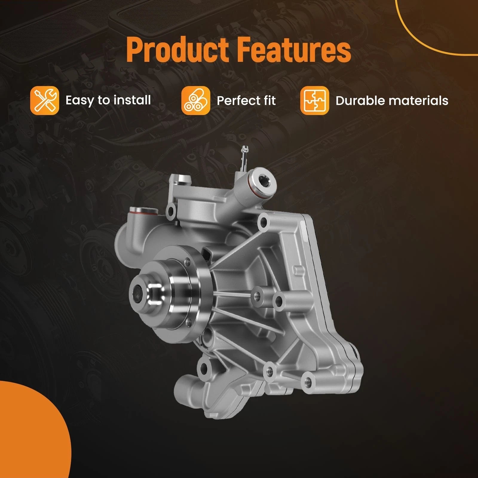 Aluminum Water Pump for Deutz D2.9 TCD2.9L4