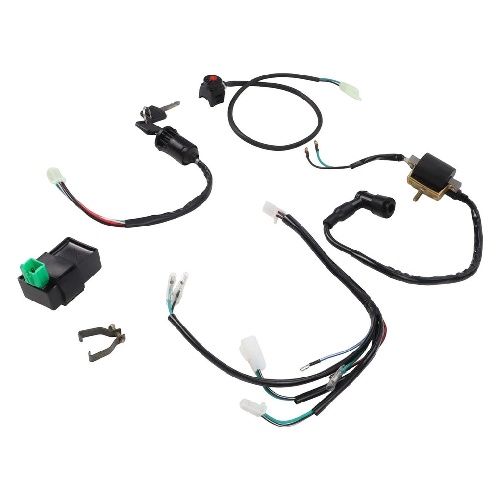 CDI Wiring Harness and Ignition Coil Kit for 50cc 70cc 90cc 110cc 125cc