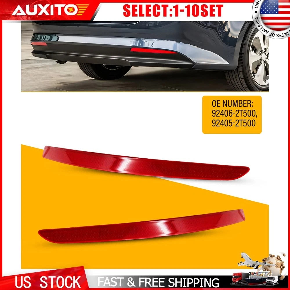 Set of 2 Rear Bumper Reflectors for Kia Optima (2014–2015) 924052T500